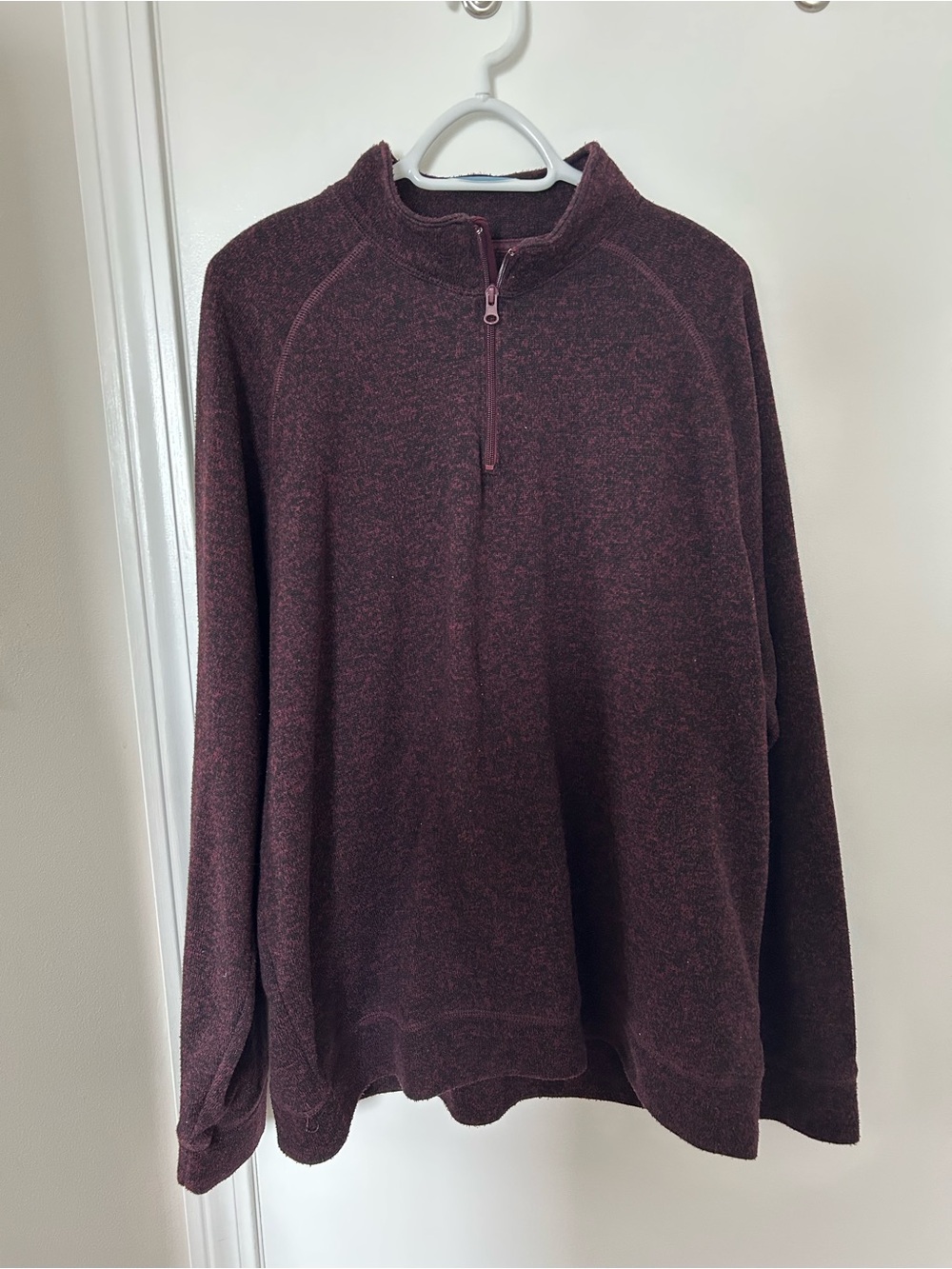 Old Navy Men's Maroon Half-Zip Sweater